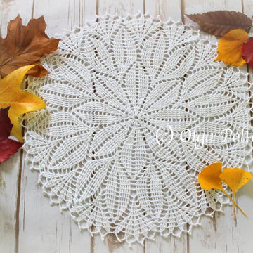Spring Leaves Doily