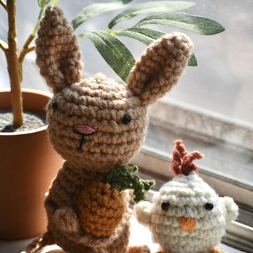 Hazel the Bunny and Chick Crochet Pattern