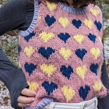Mon Amour Vest: Heartfelt Sleeveless Sweater