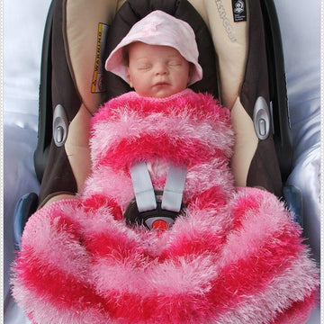 8 Patterns for Car Seat Blankets to fit standard 0-9m car seats
