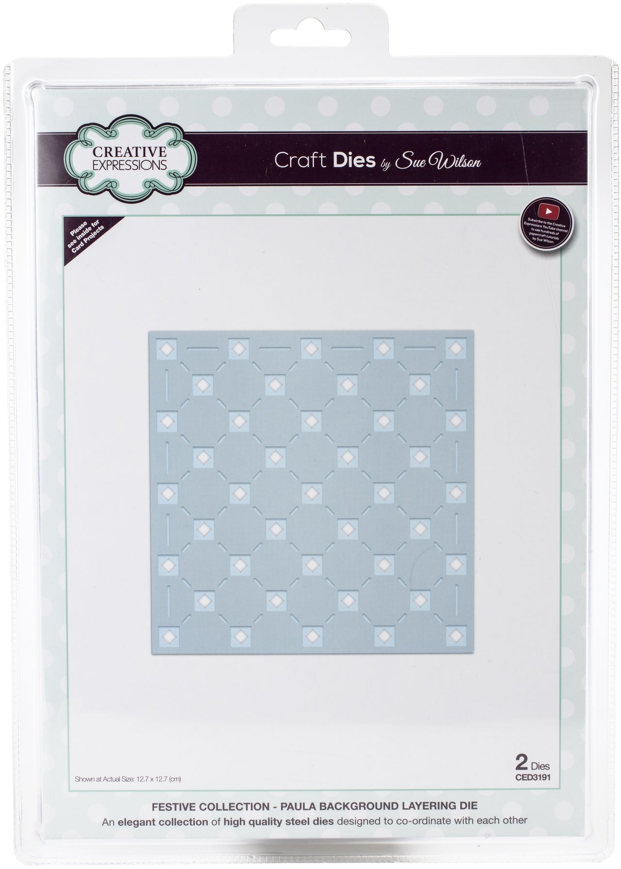 Creative Expressions Festive Craft Dies By Sue Wilson - Layered Paula Background