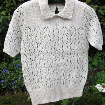 Vintage Lacy Sweater with Collar