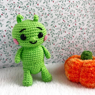 Crocheted Caterpillar.