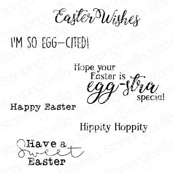 Stamping Bella Cling Stamps - Easter Sentiment Set