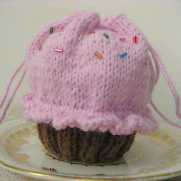 Drawstring Cupcake Purse Knit Pattern