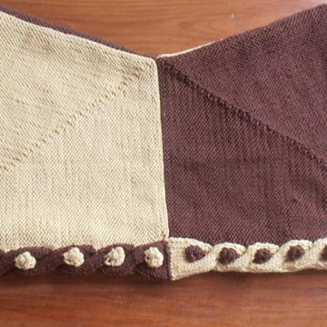 Cables and Bobbles Baby Blanket