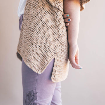 Crochet Ruffle Sleeve Cardigan