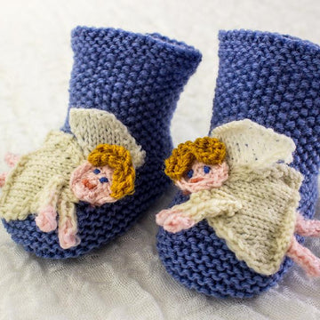 Baby Christmas Angel Booties