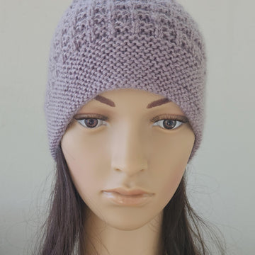 Surrey - Family textured beanie with garter brim