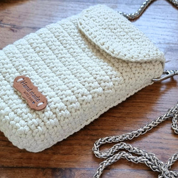 Mobile phone crossbody shoulder bag crochet pattern T10