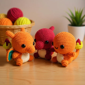 VinCrafty's Charmander, Charmeleon & Charizard Pattern