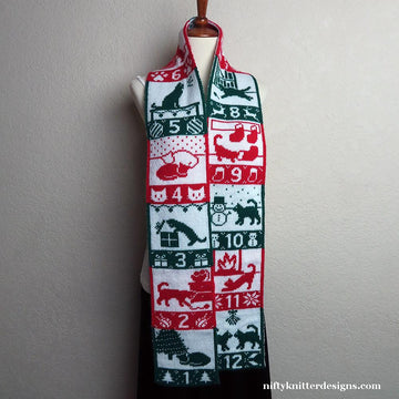 12 Cats of Christmas Scarf