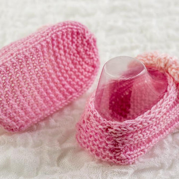 Retro Baby Girl Bow Booties