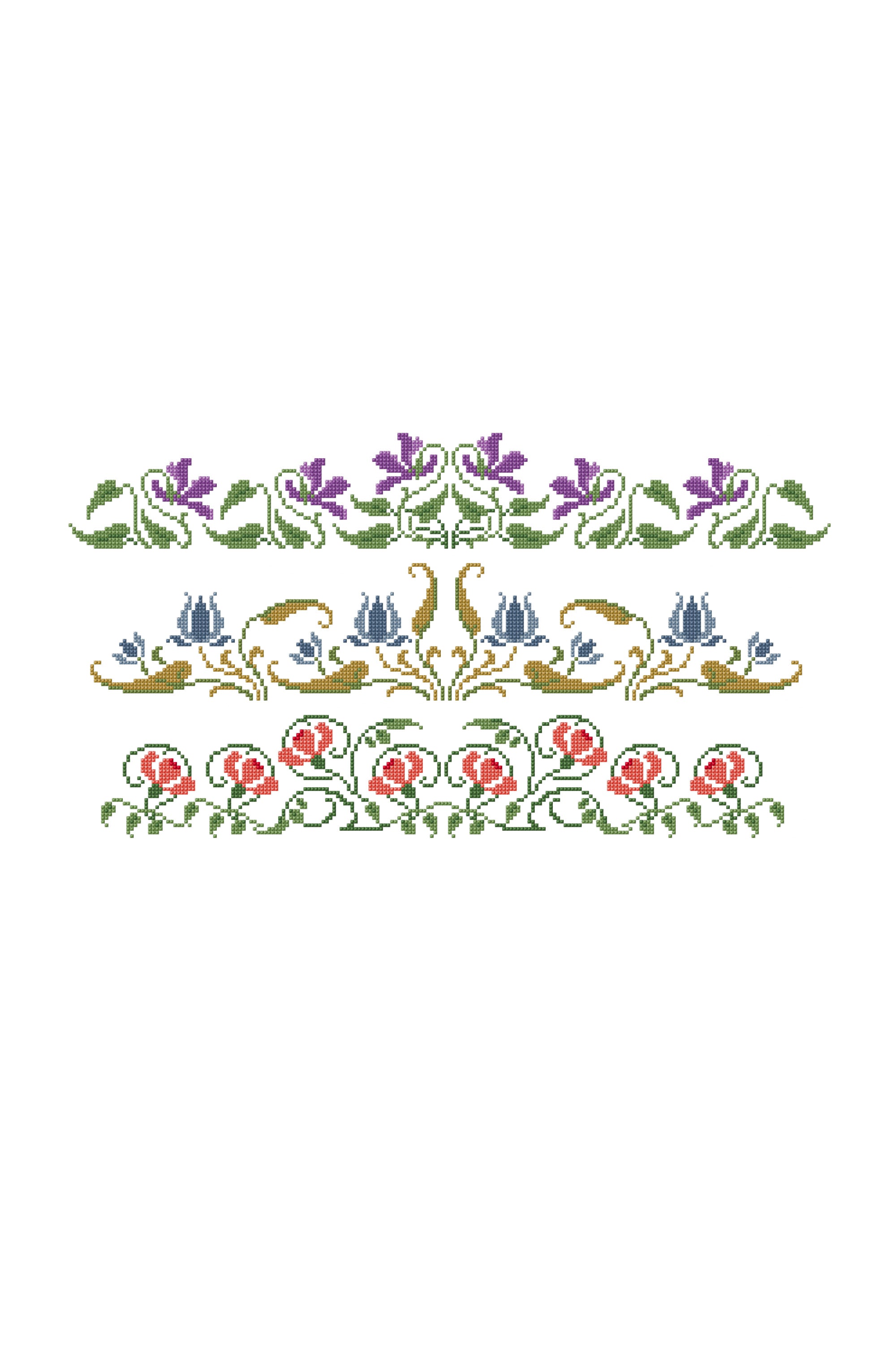 Decadent Country Garden in DMC - PAT0163 - Downloadable PDF