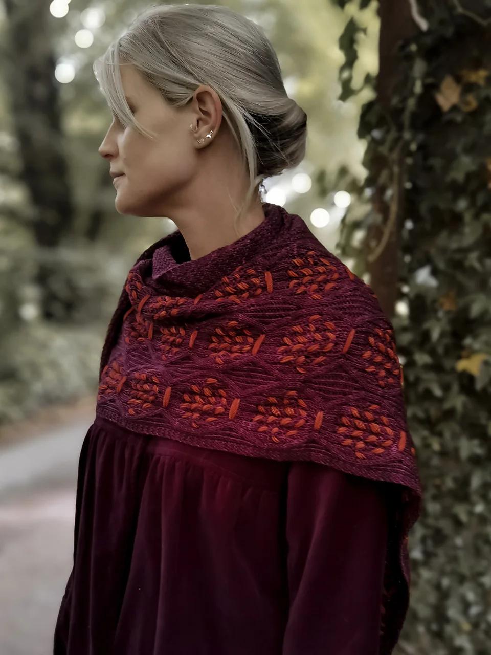 Pomegranate Shawl