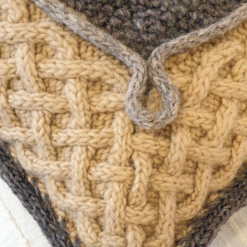 Avalon Celtic cables cushion cover