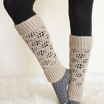Wisteria Leg Warmers ~ Crochet Version