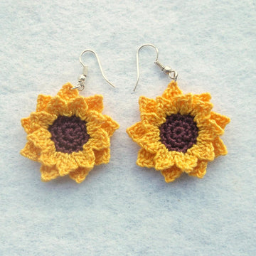 Sunflower earrings