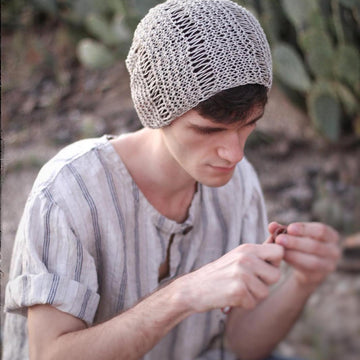 "Cactitopia" boho beanie hat