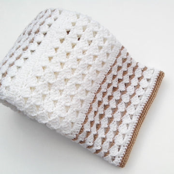 Slanted stripes Baby Blanket