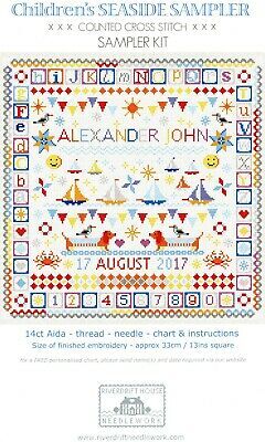 Riverdrift House Seaside Sampler Cross Stitch Kit