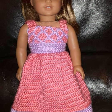 Princess Ansleigh's Sweet Heart Dress - 18" Doll Size