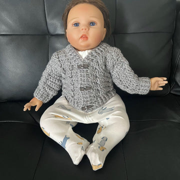 Ethan Newborn Sweater Cardigan