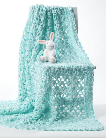 Crochet Baby Blanket in Bernat Softee Baby Solids