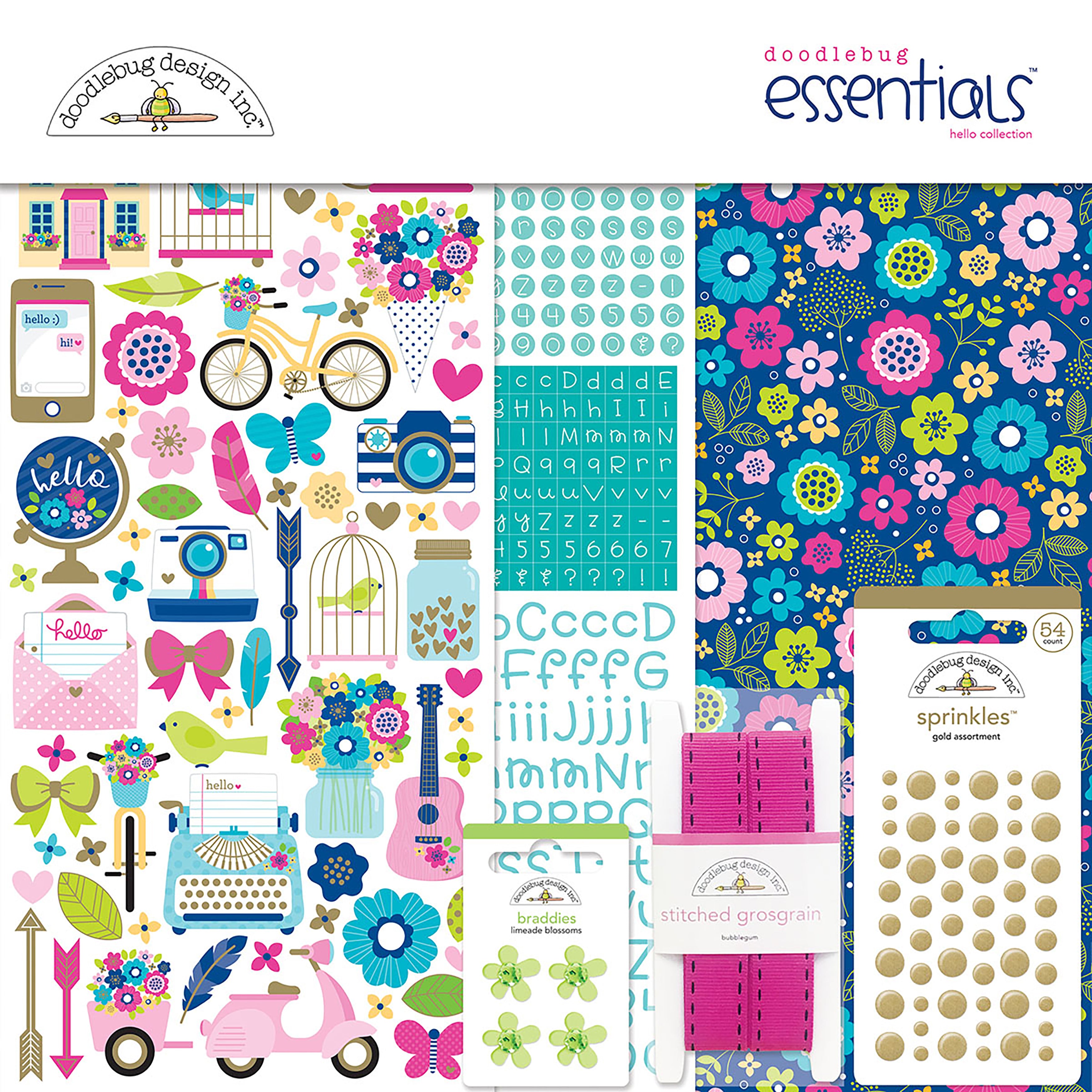 Doodlebug Essentials Page Kit 12"X12" - Hello