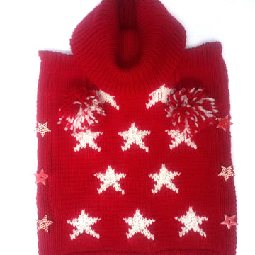 Star Chunky Cape with Snood for kids 1-10 years