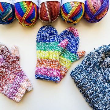 Marled Family Mittens