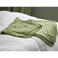 423 Tea Rose Baby Blanket - Knitting Pattern for Kids in Valley Yarns Valley Superwash DK