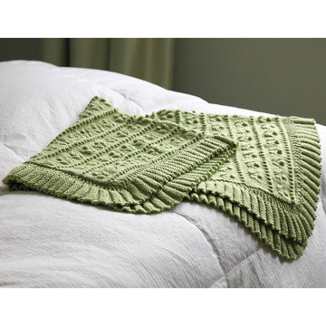 423 Tea Rose Baby Blanket - Knitting Pattern for Kids in Valley Yarns Valley Superwash DK