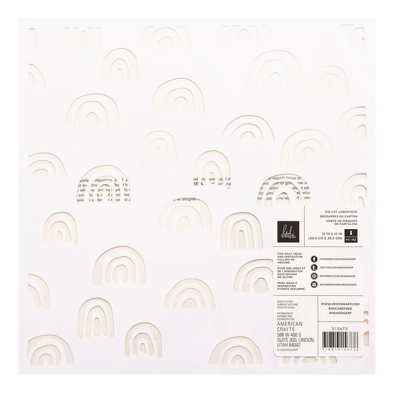 American Crafts Heidi Swapp - Care Free Die-Cut Cardstock