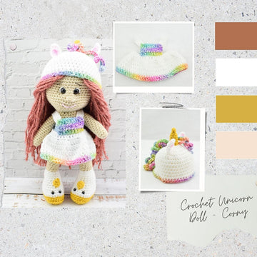 Amigurumi unicorn doll