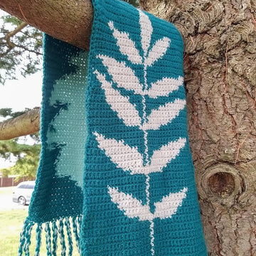 British Leaves Autumnal Scarf