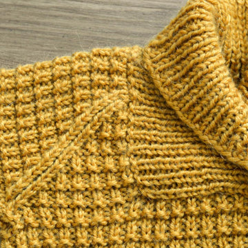 Waffle baby sweater