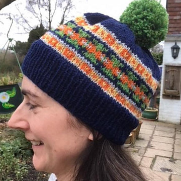 Hat With Fair Isle Border