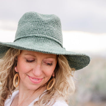 Cleo Wide Brim Fedora Sun Hat