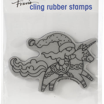 Stampendous Cling Stamp - Unicorn Gnome