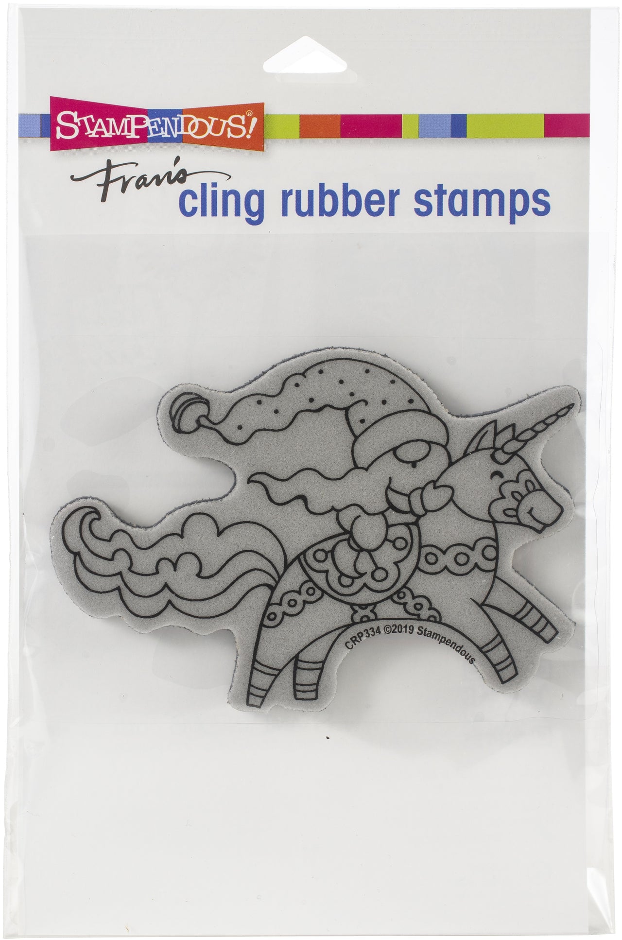 Stampendous Cling Stamp - Unicorn Gnome