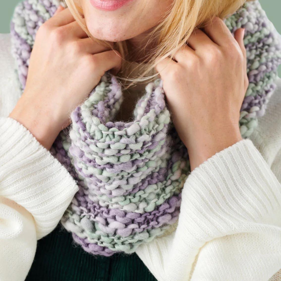 Hand-dyed Knitted Cowl Pattern