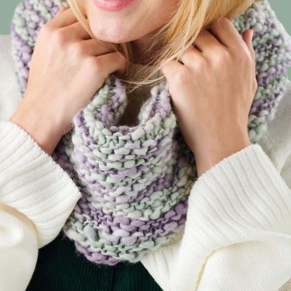 Hand-dyed Knitted Cowl Pattern