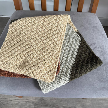 C2C Seed Stitch Scarf