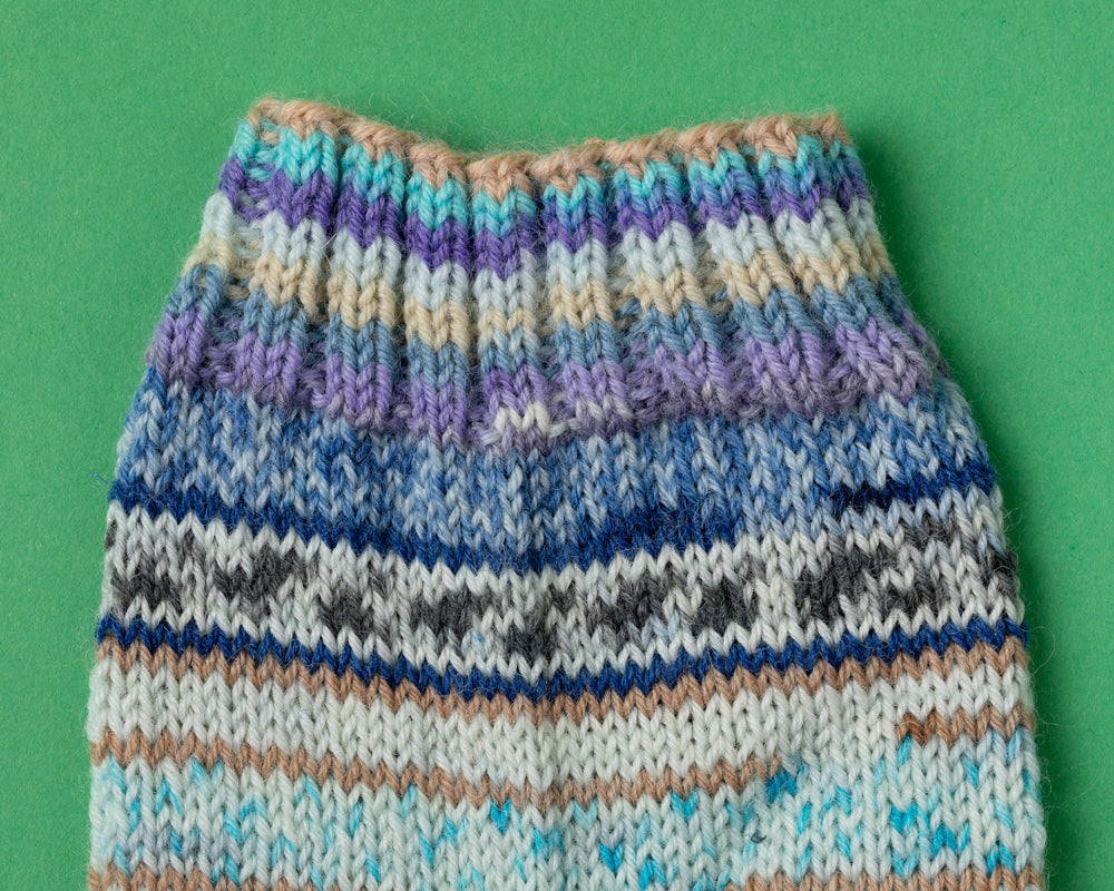 Cosy Contrast Socks - Free Knitting Pattern in Paintbox Yarns Socks
