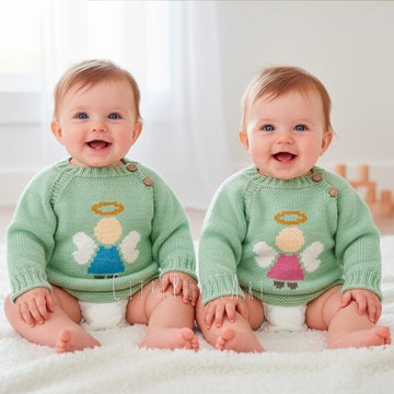 Baby Cardigan with Angel