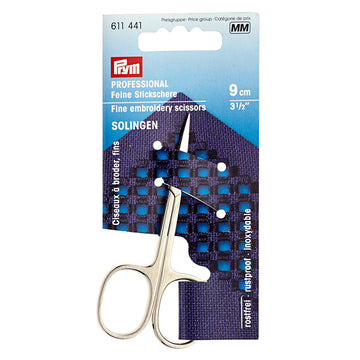 Prym Professional Metal Embroidery Scissors, 9cm