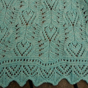 Hidden Hearts Lace Shawl