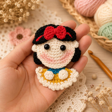 Crochet Doll Hair Clip Pattern PDF + Video Tutorial
