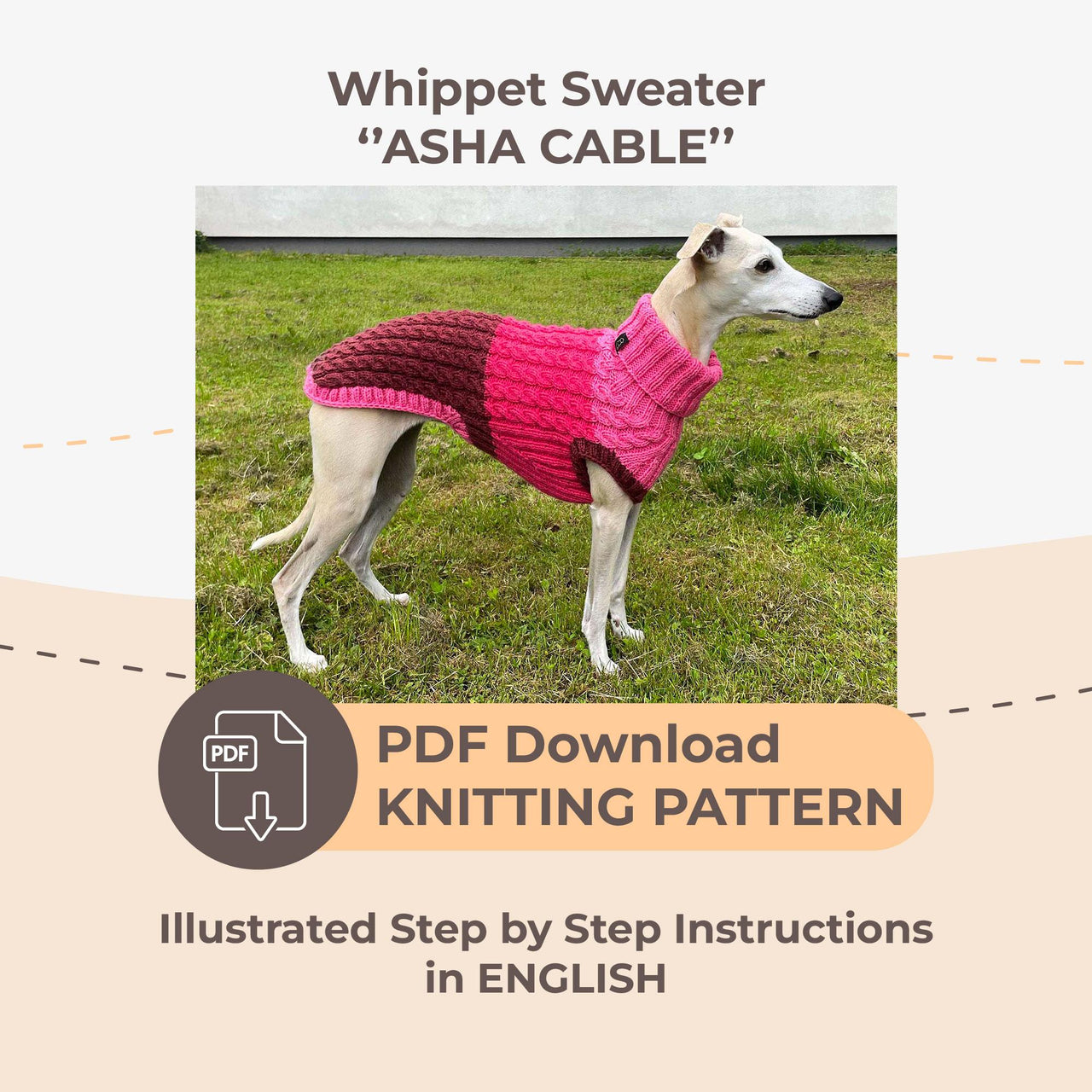 Dog Sweater ASHA CABLE